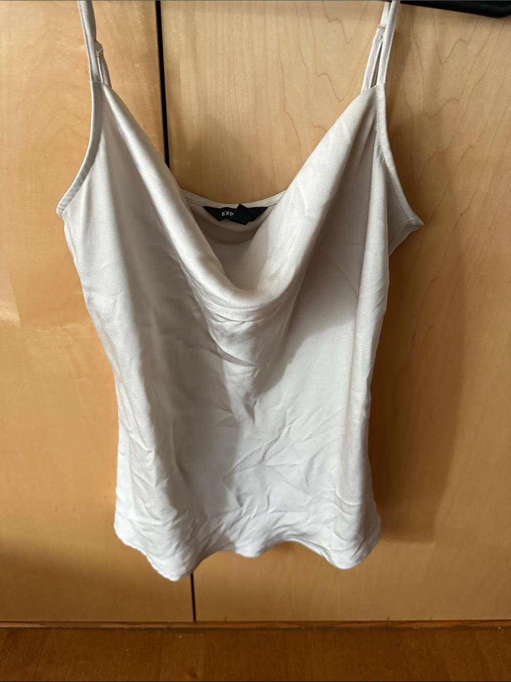 Express silky cowl neck tank
